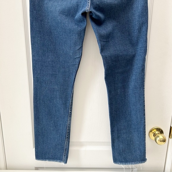 GAP High Rise Cigarette Jeans Slim Straight Leg Dark Indigo Blue Denim Size 26 - Picture 10 of 16